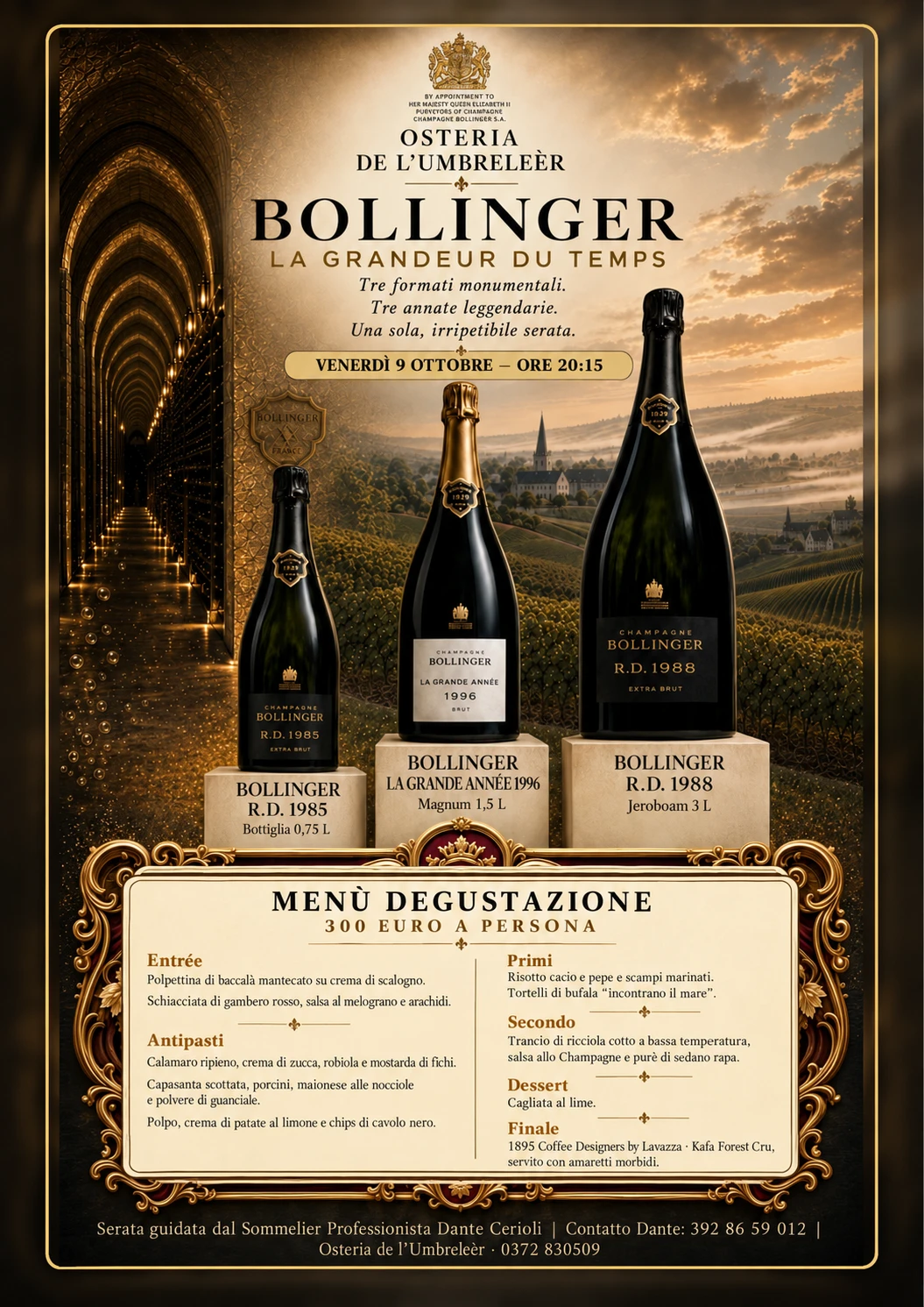 Locandina di 🍾✨ BOLLINGER —     La Grandeur du Temps ✨🍾