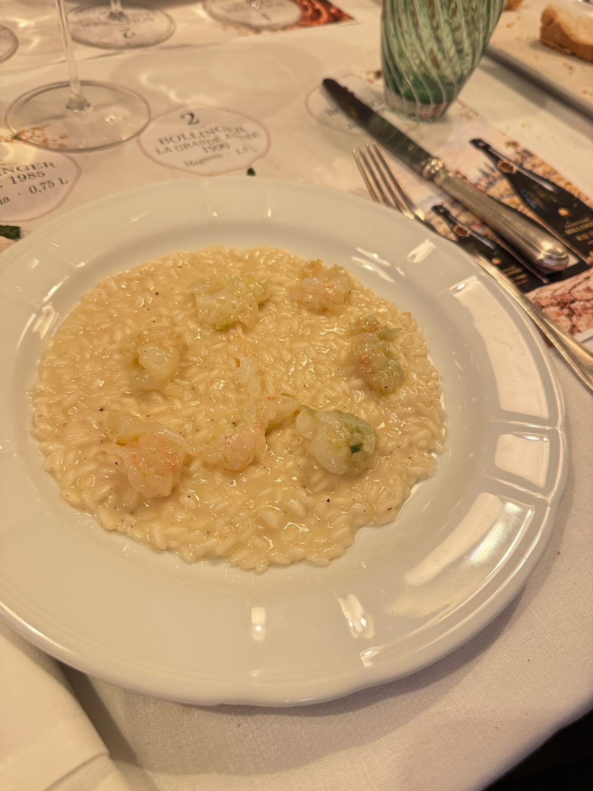 Un piatto della cena, conservato nel suo scatto originale.