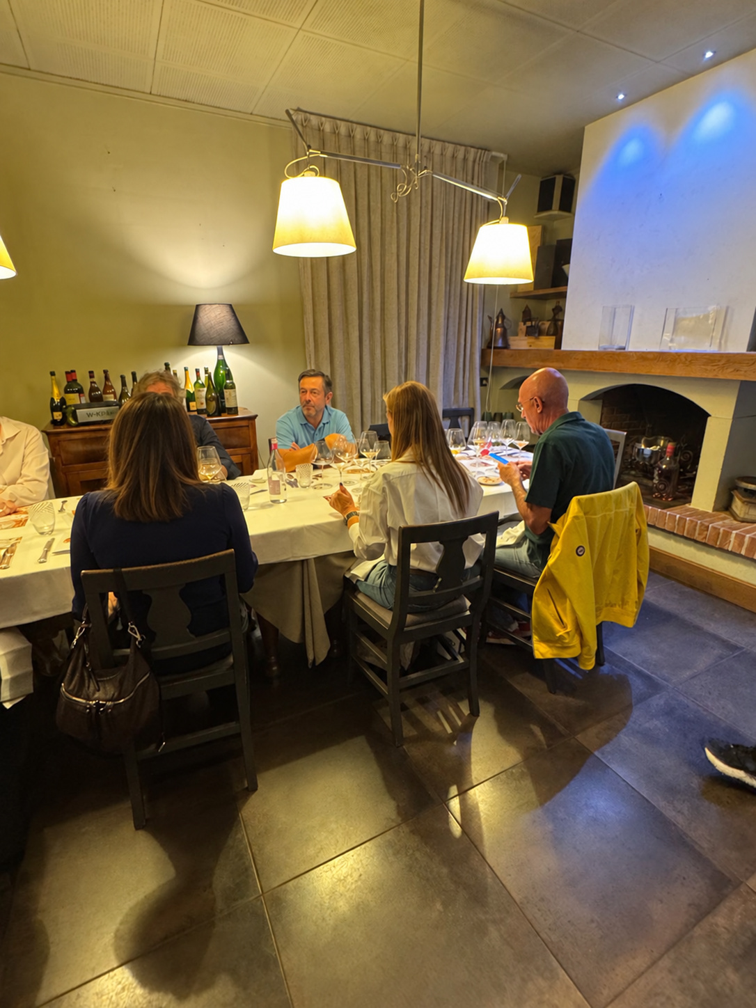 La sala dedicata alla serata Bollinger.