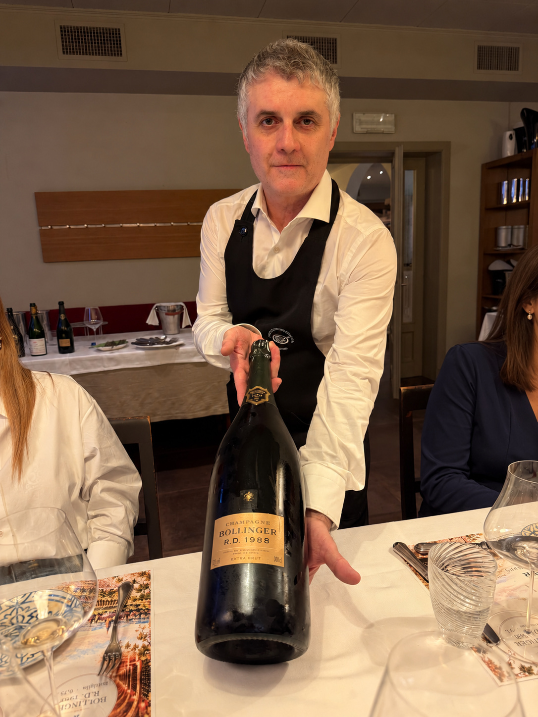 Dante e il Bollinger R.D. 1988 in Jeroboam da 3 litri.