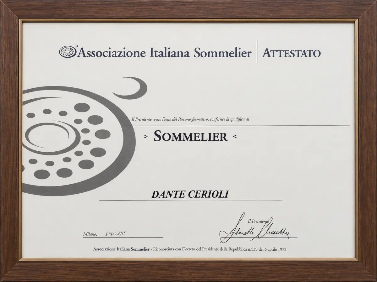 Sommelier AIS — Milano · giugno 2015 — Dante Cerioli